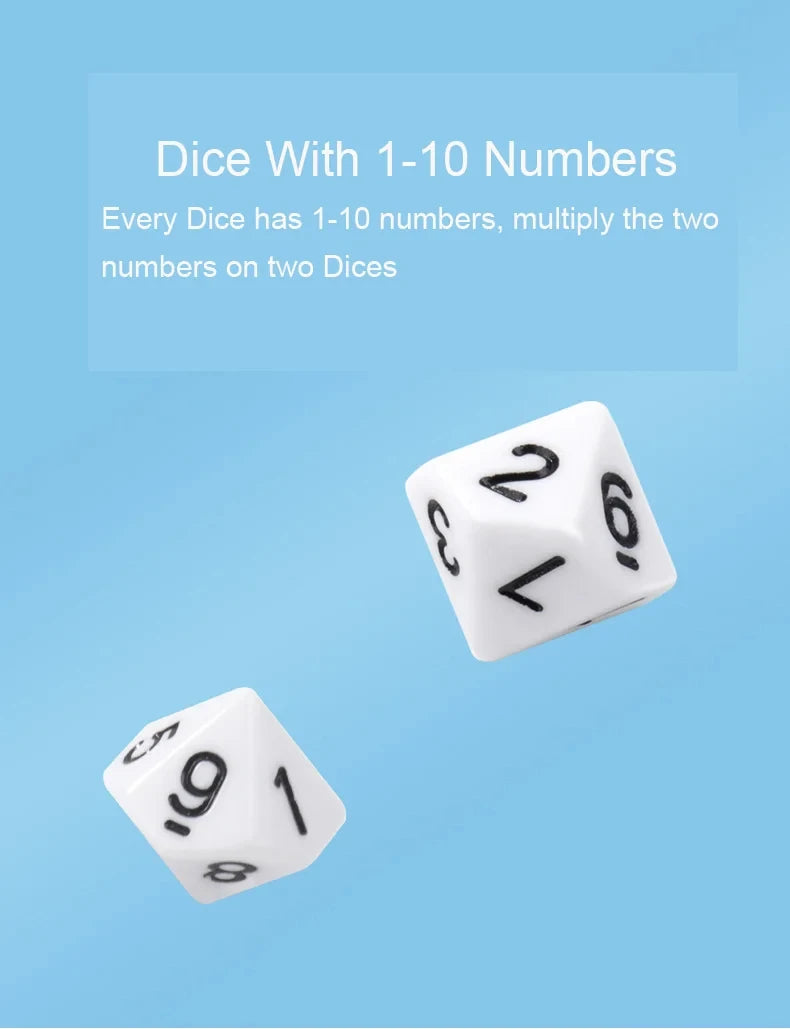 Juego matemático de madera Montessori: Juego de mesa de multiplicación para que los niños aprendan a desarrollar su pensamiento matemático exponencial.