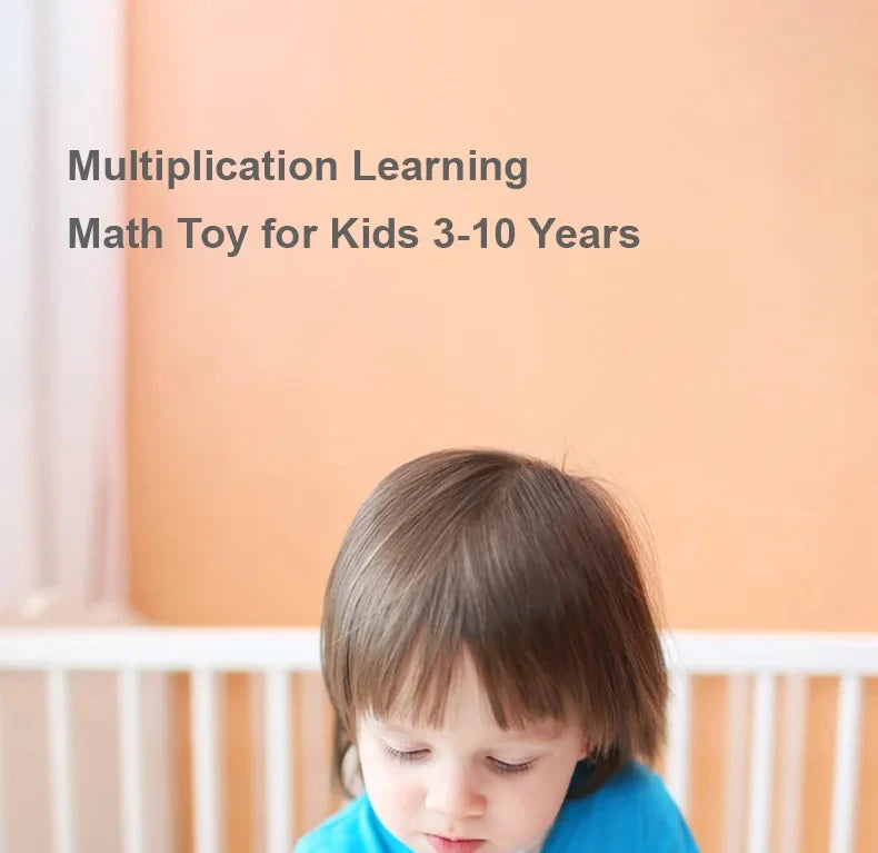 Juego matemático de madera Montessori: Juego de mesa de multiplicación para que los niños aprendan a desarrollar su pensamiento matemático exponencial.